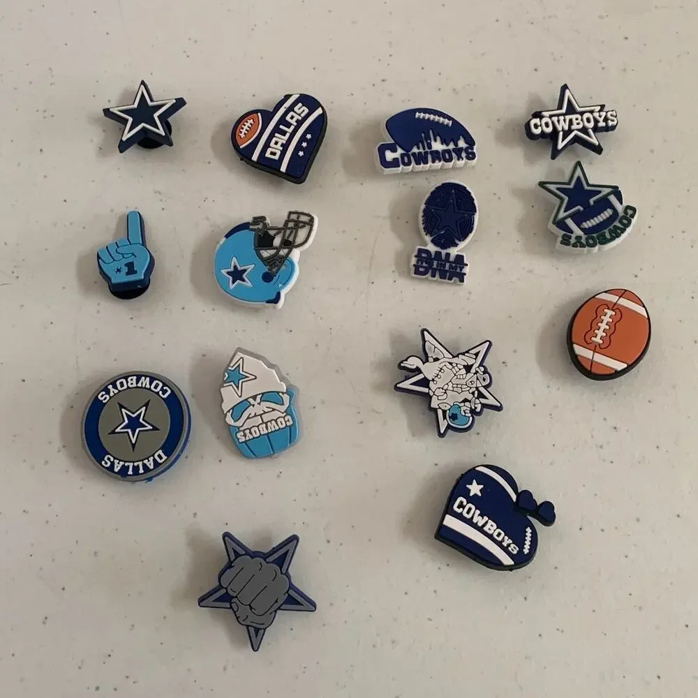 Jibbitz Cowboys 14 PCS Charms For Crocs Shoe Charms Adult Kids Boys Girls